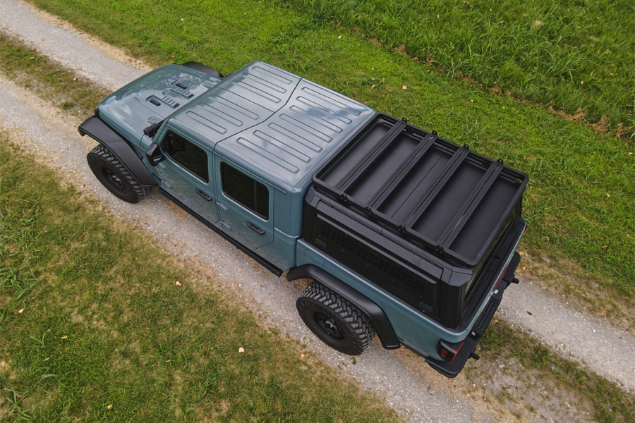 Rough Country Bed Cap Roof Rack - Aluminum - JT