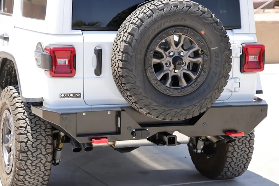Rock Hard 4x4 Patriot Series Aluminum Rear Bumper   - JL 