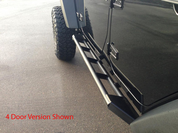 EVO Manufacturing Rock Sliders Low Angle Step - JK 2dr