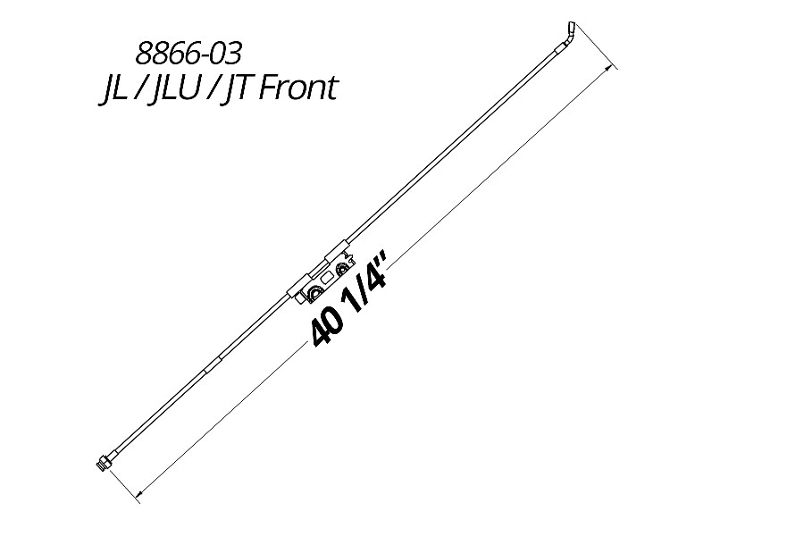 Synergy Manufacturing Stainless Braided Brake Line Kits, Front - JL/JLU/JT