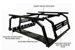 Overland Vehicle Systems Discovery Rack Kit Mid Size Truck Short Bed  - JT