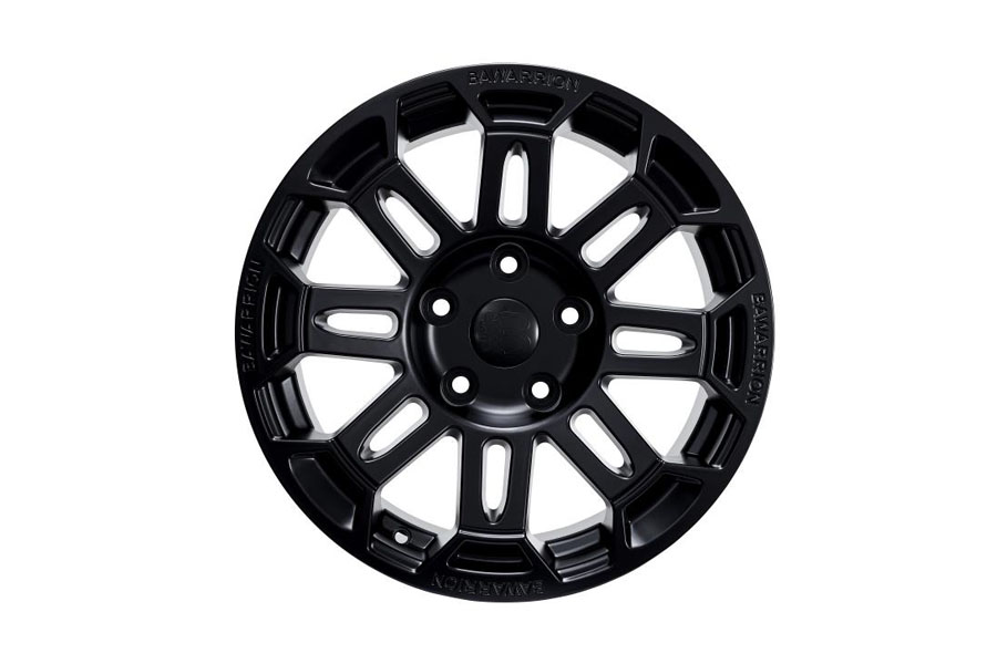 Bawarrion BUiL'T 17x8.5 5x5 18mm Wheel - Matte Black w/ Matte Black Logo - JL/JT/JK