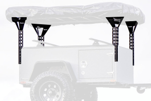 Freespirit Recreation Adventure Series 60in Roof Top Tent Trailer Towers, Black 