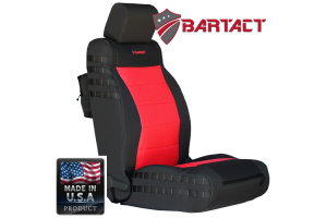 Bartact  Front Seat Covers Black/Red