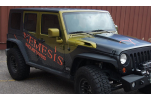 Nemesis Industries Odyssey Front Flare, Semi Gloss Black Powder Coating - Aluminum  - JK