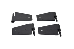 Kentrol 4-Pieces Door Hinge Set - Powdercoat Black  - JK 2Dr