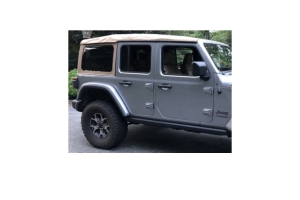 Mopar Twill Soft Top Kit w/ Tinted Windows - Tan - JL 4Dr