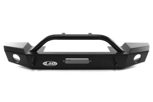 Lod Signature Series Mid-Width Front Bumper for Warn Power Plant Winch Black Powder Coated - JK