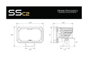 Diode Dynamics SSC2 2IN Pro LED Spot Pod, RBL