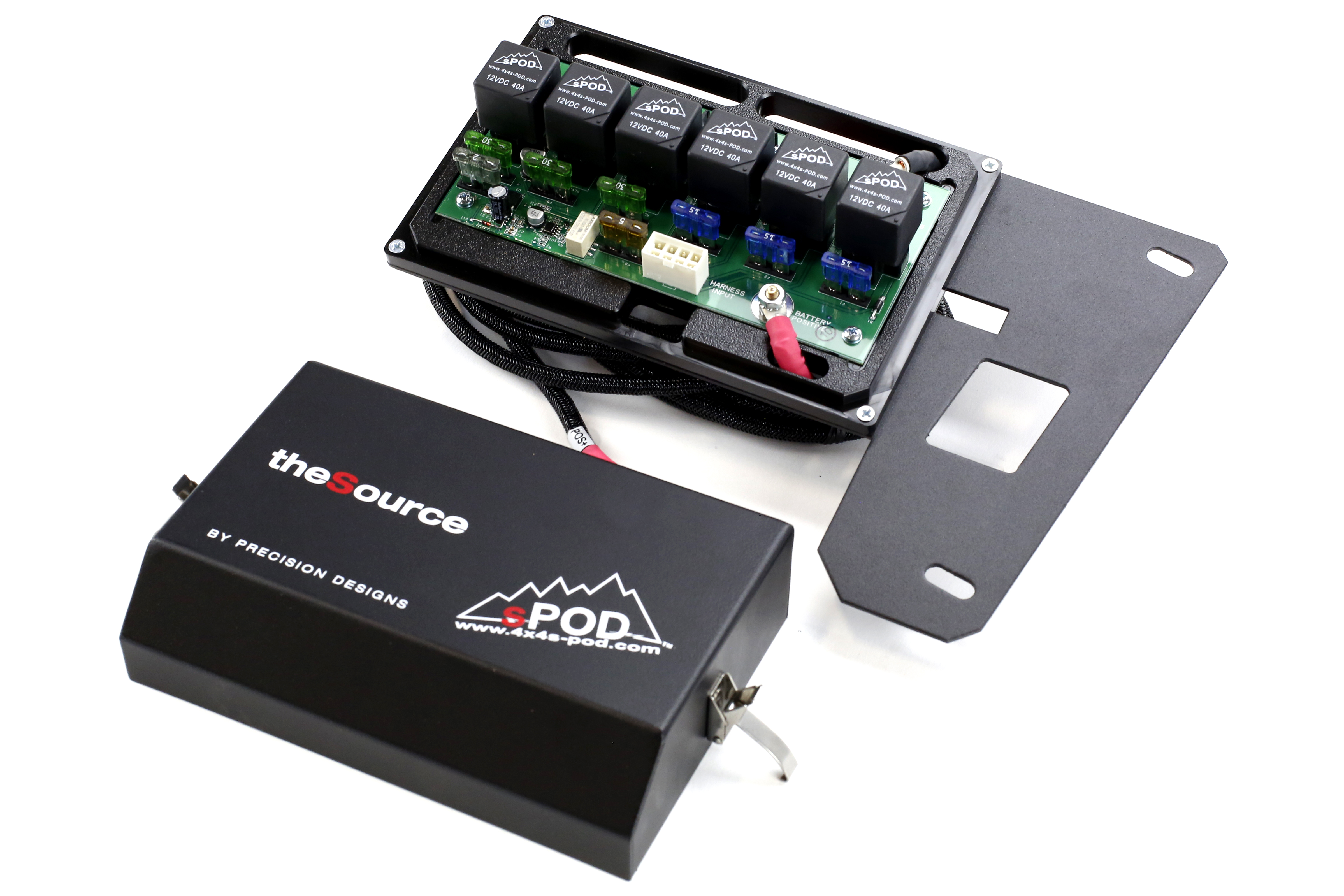 SPOD 6 SWITCH SYSTEM WITH DOUBLE LED LIGHT CONTURA ROCKER SWITCHES & SOURCE SYSTEM Green - JK