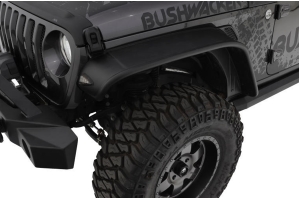 Bushwacker Front Flat-Style Fender Flares - 2PC - JL Sport/Sahara