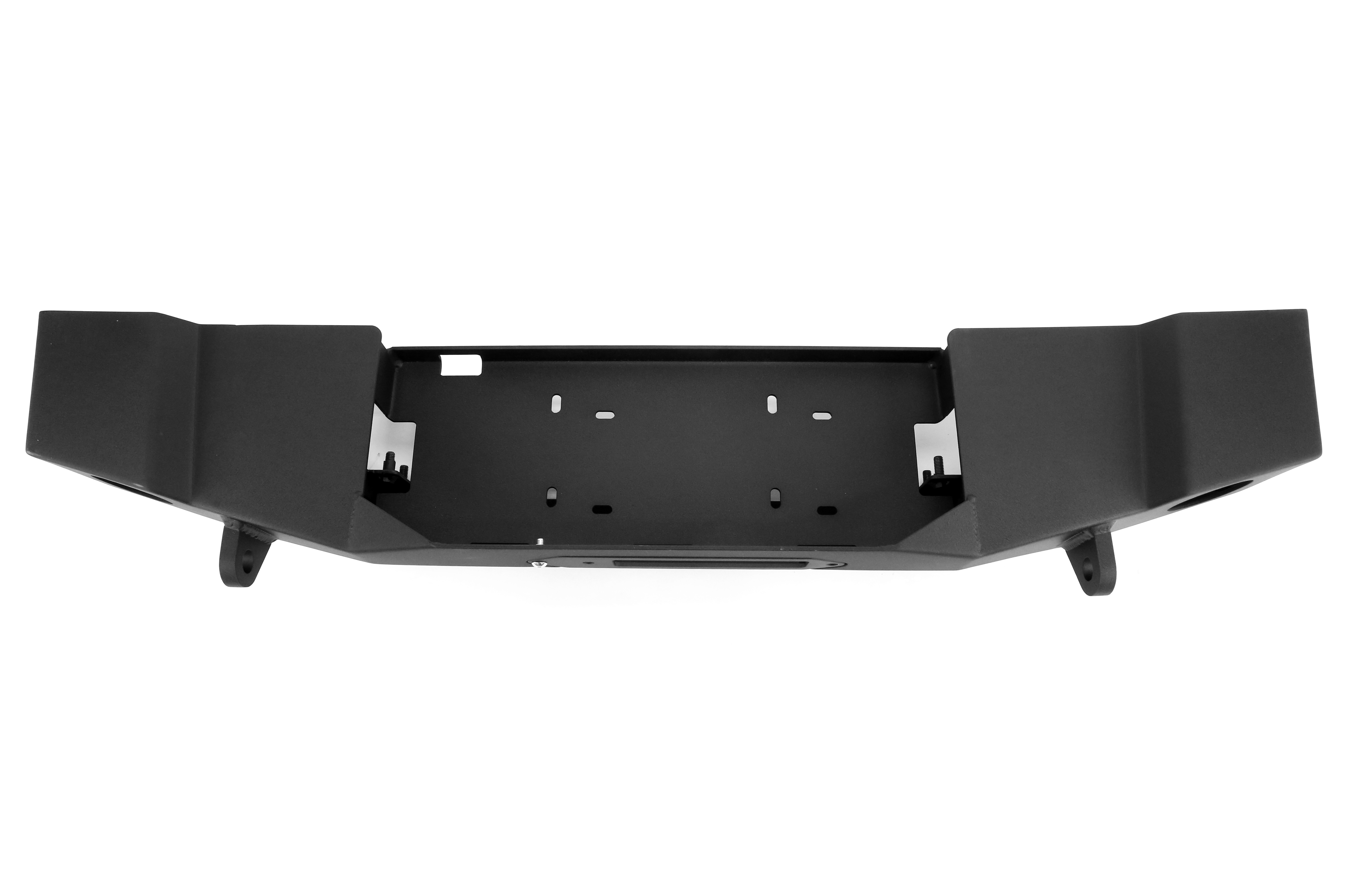 JCR Offorad Crusader Mid Width Winch Front Bumper Black - JK
