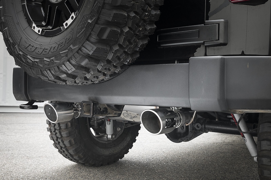 AFE Power Rebel Series Axle-Back Exhaust System - Polished - JK
