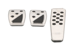 Mopar Brushed Pedal Pads for Manual Transmission - JT/JL 