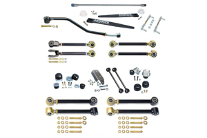 Currie Enterprises Johnny Joint 4in Suspension w/AntiRock Sway Bar and Adjustable Upper Arms, No Springs or Shocks - TJ/LJ