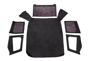 King 4WD Premium Replacement Soft Top with Tinted Windows - Black Diamond  - YJ