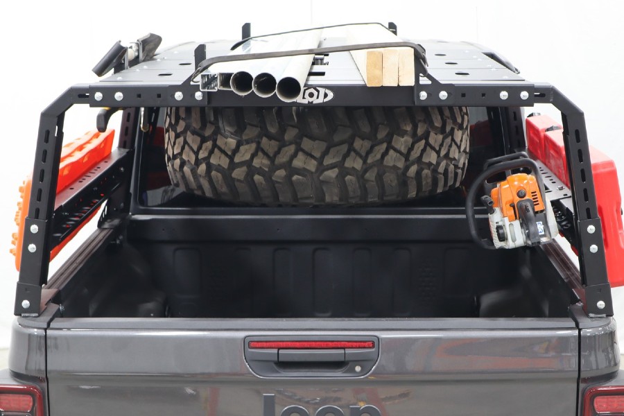 LOD Black Ops Bed Rack Load Bar Tie Downs - Black  - JT