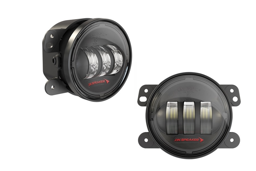 JW Speaker 6145 J2 Series LED Fog Light Kit, Black - Pair - JL Rubicon Only