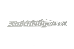 Northridge4x4 Sticker Silver 24in