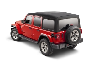 Mopar Sailcloth Soft Top Kit w/ Tinted Windows - Black Diamond - JL 4Dr 