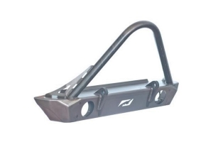 Motobilt Hatchet Series Front Bumper w/ Stinger and Fog Light Cutouts - Bare Steel  - JK 