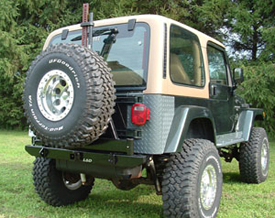 LOD Xtreme Duty Bumper w/ Tire Carrier - CJ7