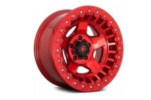 Fuel Offroad D118 Warp Beadlock Wheel 17x9 5x5 15mm Offset Candy Red - JT/JL/JK
