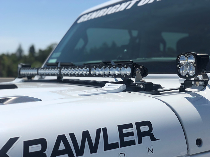 Baja Designs Squadron Series 40in S8 Driving/Combo Cowl Mount - JL Sport