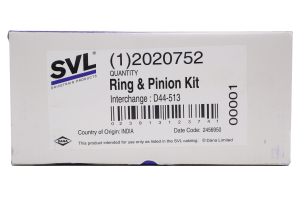 Dana SVL Dana 44 Rear Ring and Pinion Gear Set 5.13 - JK