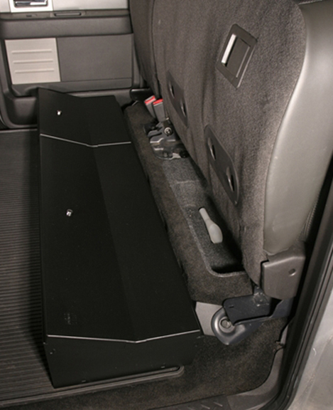 Tuffy Security Under Rear Seat Lockbox w/o Subwoofer - 2009-14 Ford F150 Crew Cab 