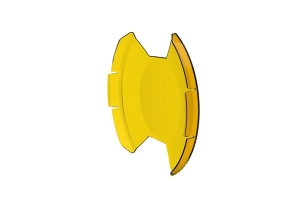 KC HiLiTES SlimLite 8in LED Light Shield, SAE Driving - Yellow