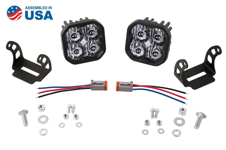 Diode Dynamics SS3 White Max LED Pod Pair, Spot - Amber
