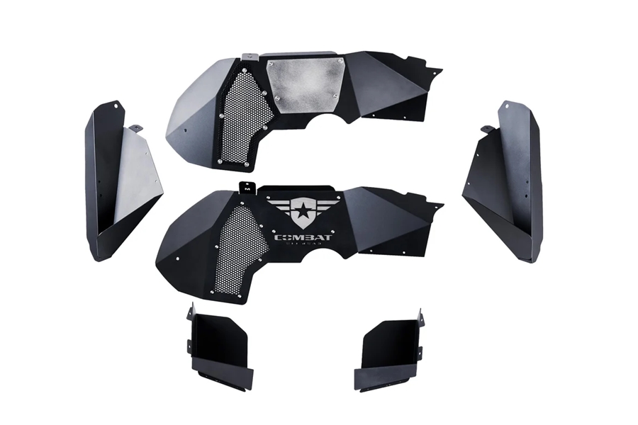 Combat Off Road  Aluminum Battle Ready Inner Fender Liners – Front Only - JT