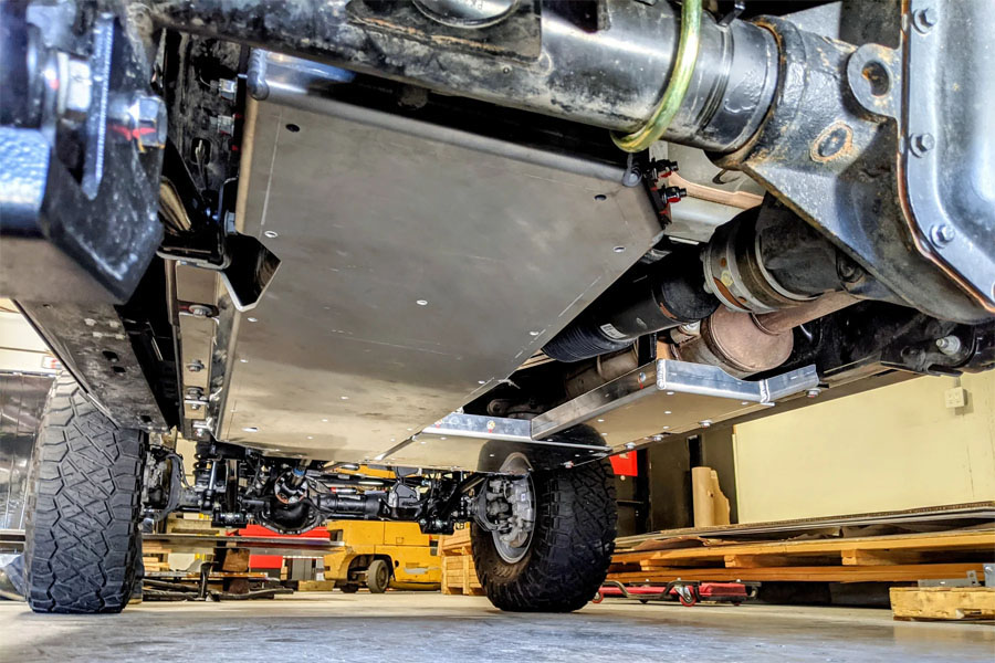 Next Venture Motorsports Aluminum Belly Skid - Bare - JL Diesel 