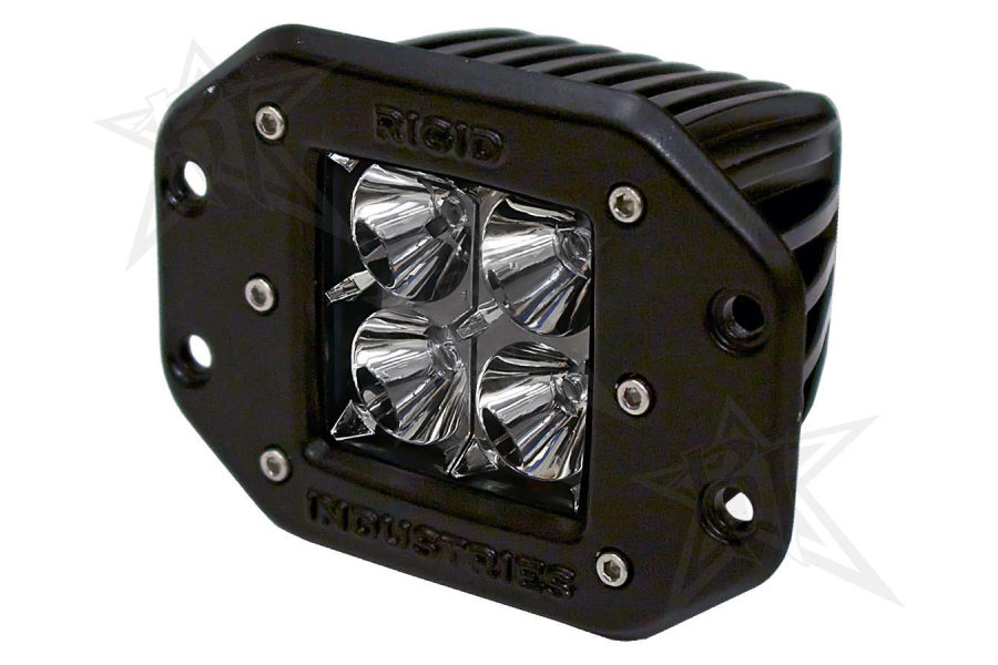 Rigid Industries Dually LED Light Flush Mount Flood Amber 21112