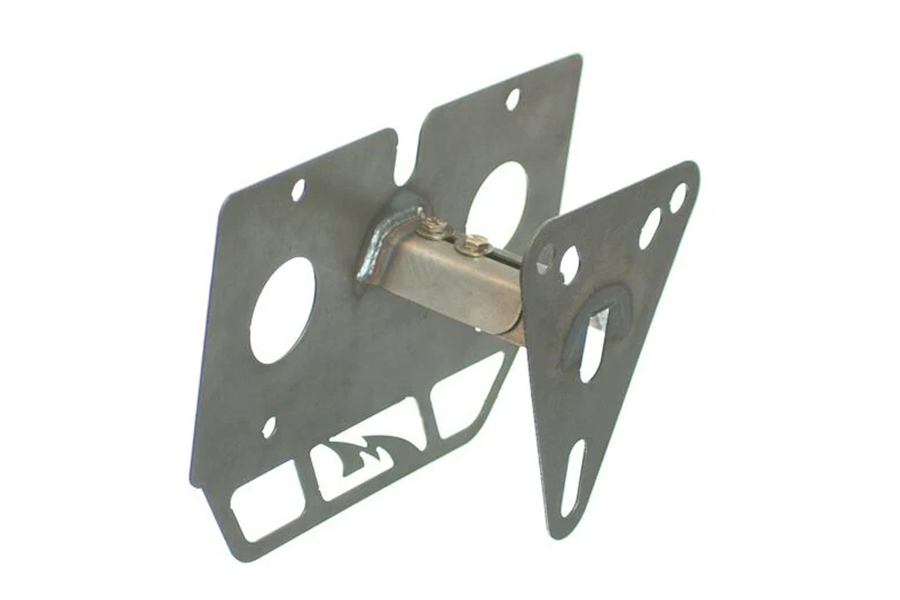 Motobilt Spare Tire Tag Relocation Kit w/ Tag Light - Bare - JK/LJ/TJ/YJ