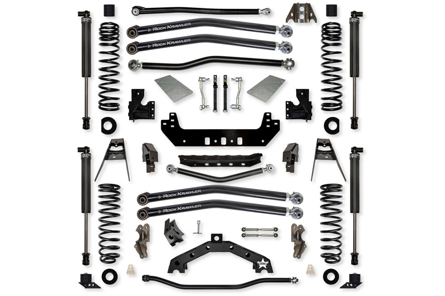 Rock Krawler 4.5in X-Factor X2 Long-Arm Lift Kit w/ RRD Shocks ( Part Number: JL45X2LA-2S1)