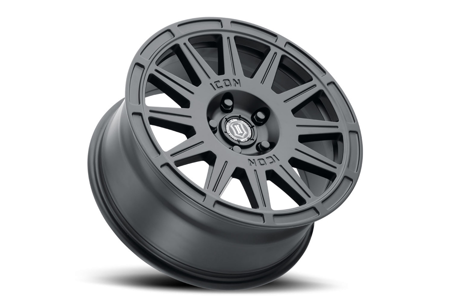 Icon Vehicle Dynamics Ricochet Wheel, 17x8 5x4.25 - Satin Black - Bronco Sport 2021+