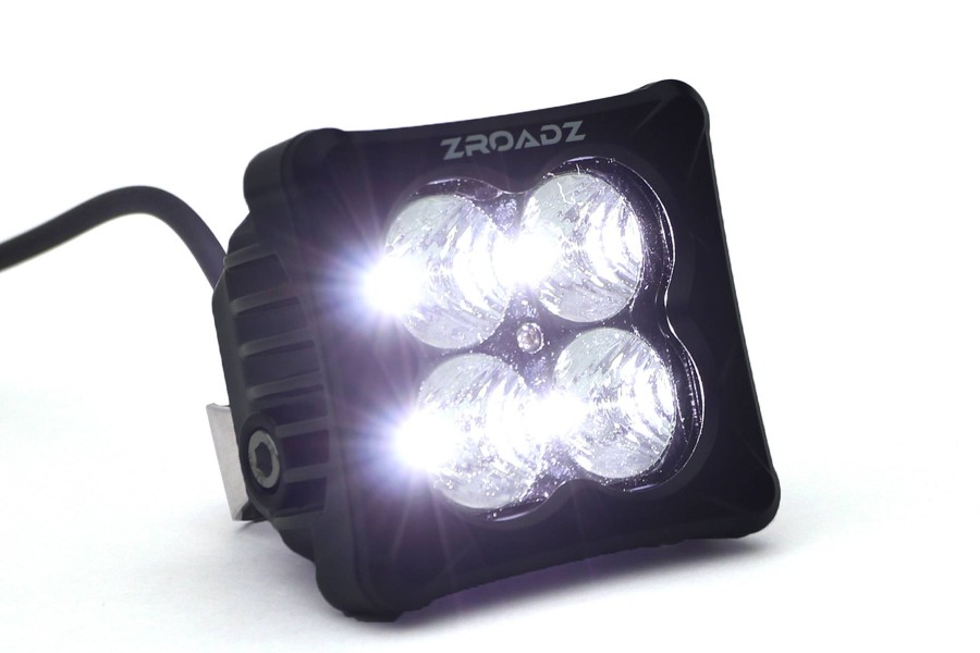 ZROADZ 3-inch LED Light Pod, G2 Series, Bright White, Flood Beam, 1 Piece 