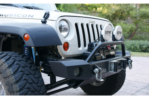 LOD Signature Series Mid-Width Front Bumper w/ Bull Bar Black Powder Coated - JK
