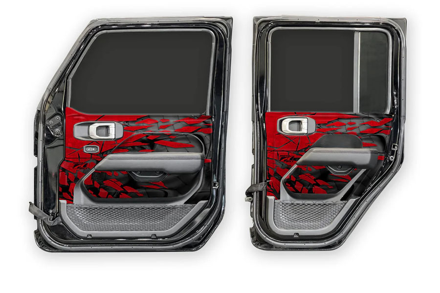 Motobilt MotoSkinz - Interior Door Graphics - JL/JT 4DR
