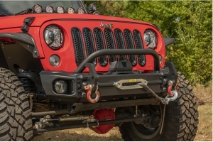 Rugged Ridge Arcus Front Bumper w/ Overrider  - JK