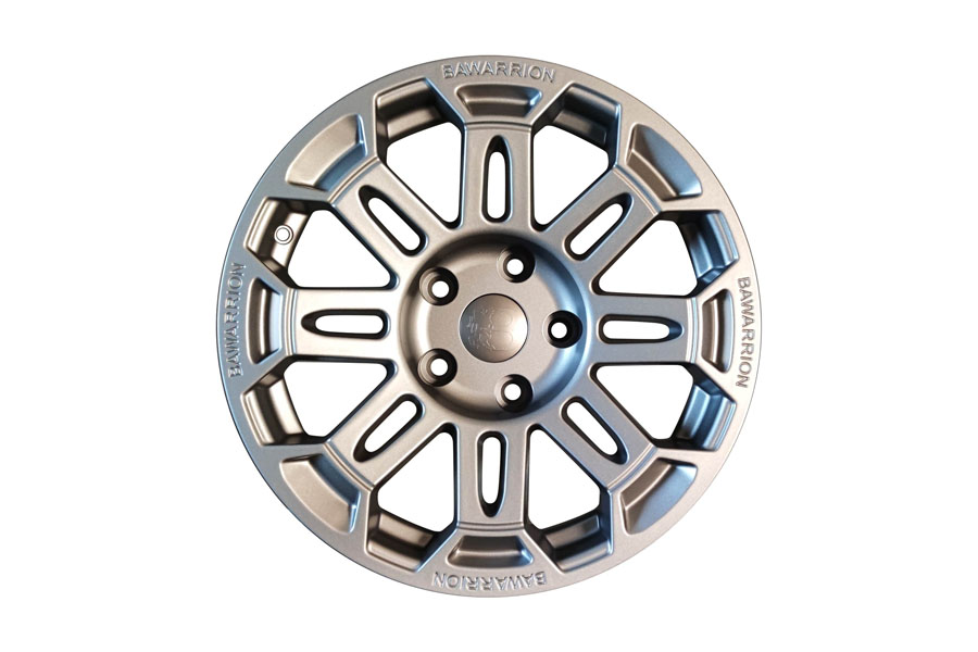 Bawarrion BUiL'T 17x8.5 5x5 18mm Wheel - Gun Metal w/ Gun Metal Logo - JL/JT/JK