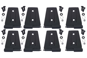 Kentrol 8-Pieces Door Hinge Set - Textured Black  - JK 4Dr