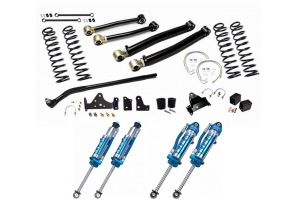 EVO Manufacturing 3in Enforcer Stage 2 Lift Kit w/ Draglink Flip Kit and King Shocks - JK