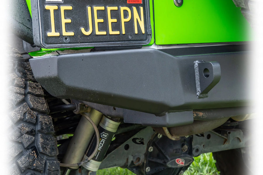 Turn Offroad Rear Bumper w/ Hitch Receiver - JK