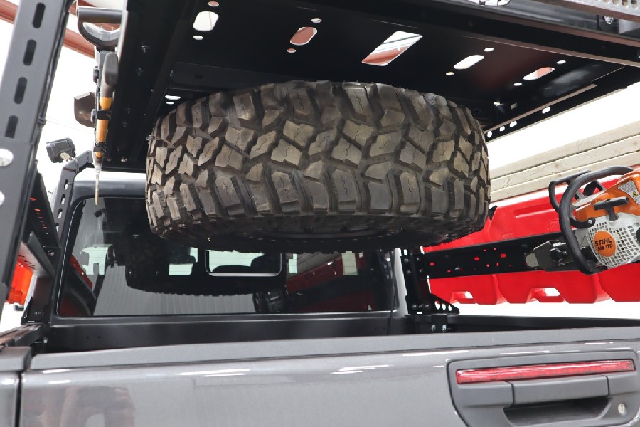 LOD Black Ops Bed Rack Tire Carrier - Black  - JT