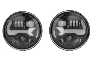 JW Speaker 8700 Evolution J3 Series Headlight Kit, Black - JT/JL/JK