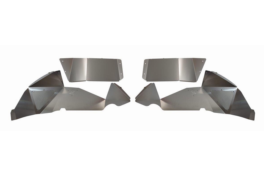 Fishbone Offroad Legacy Series Rear Inner Fenders - Aluminum Raw  - JL