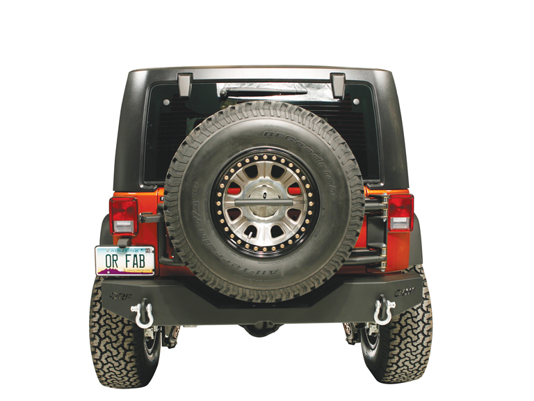 Or-Fab Steel Rear Bumper Black - JK